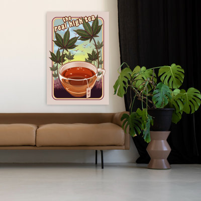 «Real High Tea», paysage contemporain abstrait, art mural
