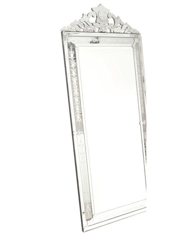 Dannya Glass Frame Rectangle Mirror