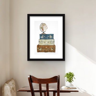 Go Around the World – Astronomy Man Cave Framed Print