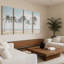 «Swaying Palms in Paradise I», reproduction sur toile-1219353258-1235018411-1235018415