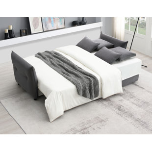 Lit gigogne en tissu avec rangement Irina