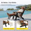 Chaise pliante Adirondack avec repose-pieds rétractable, chaise de patio résistante aux intempéries-137374463
