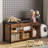 Shoe Storage Bench for Entryway, 7 Pair Shoe Rack with Hidden Storage Rustic 39.5" W-294590314