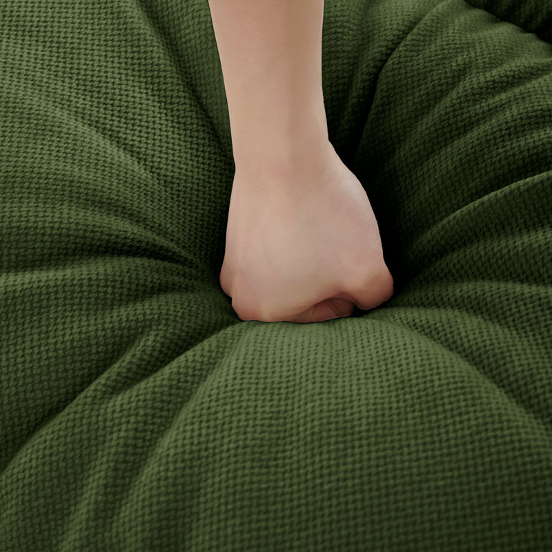Repose-pieds en chenille vert, Green