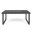 Table d'extérieur 69 po en bois gris sablé avec mouvement