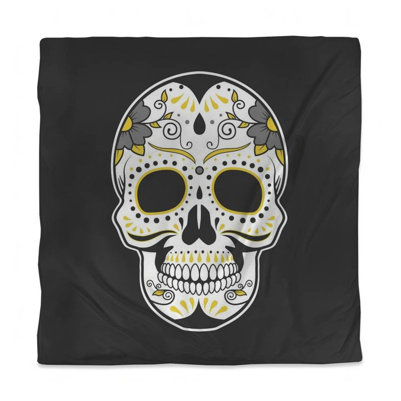 Housse de couette à motif mexicain mexicain Sugar Skull | Décoration de chambre à coucher