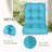 2 Piece 4" Thick Chair Cushion Indoor and Outdoor Seat / Back Cushions with Straps-381203184