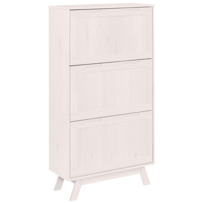 Gantt 12 Pair Solid Wood Flip Down Shoe Storage