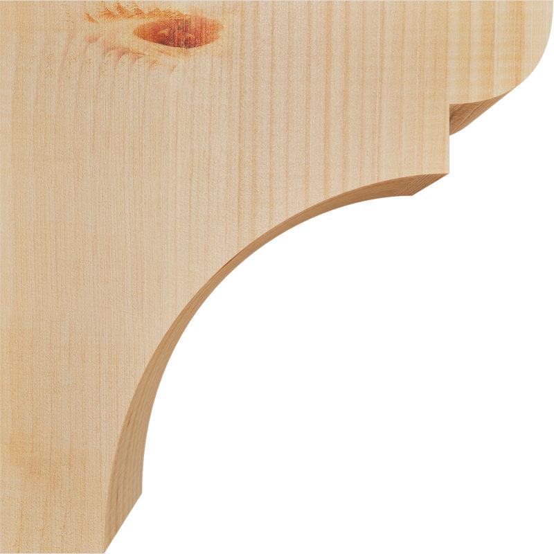 Yorktown Corbel, H 12 po x l 3,5 po x P 12 po, Sapin de Douglas, Lisse