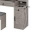 Bureau de maquillage de ferme avec station de charge, bureau de coiffeuse avec miroir lumineux et tiroirs-668953624