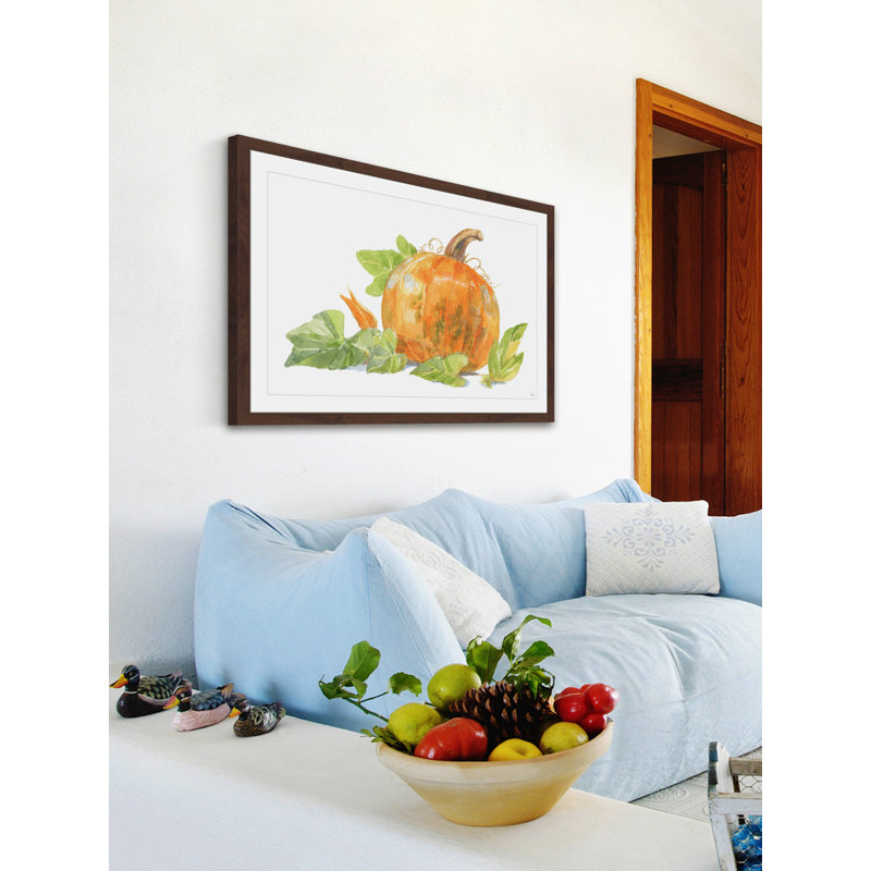« superbe pumpkin' », reproduction encadrée, H 12 po x l 18 po x P 1,5 po