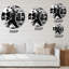 Horloge murale moderne Cyborg Body II monochrome-60329287