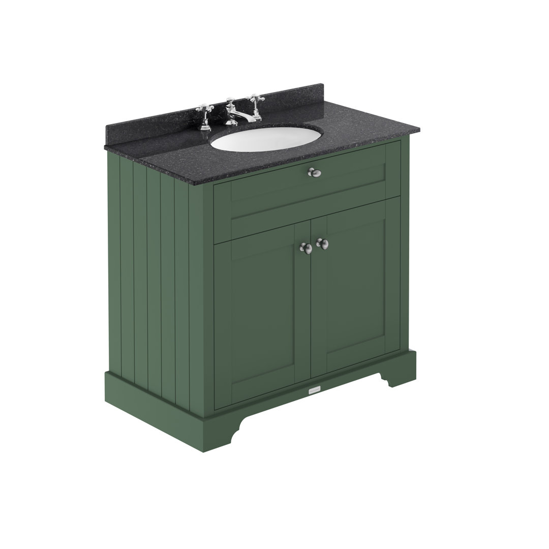 Old London 820mm Single Bathroom Vanity with Integrated Ceramic Basin