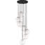 Luminaire suspendu sphère 7 lumières grappe Cleland