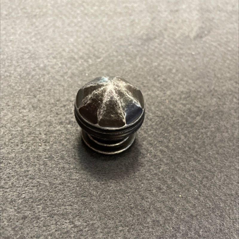(5 Pack) 1-1/4 inch Domed Knob, Antique Silver