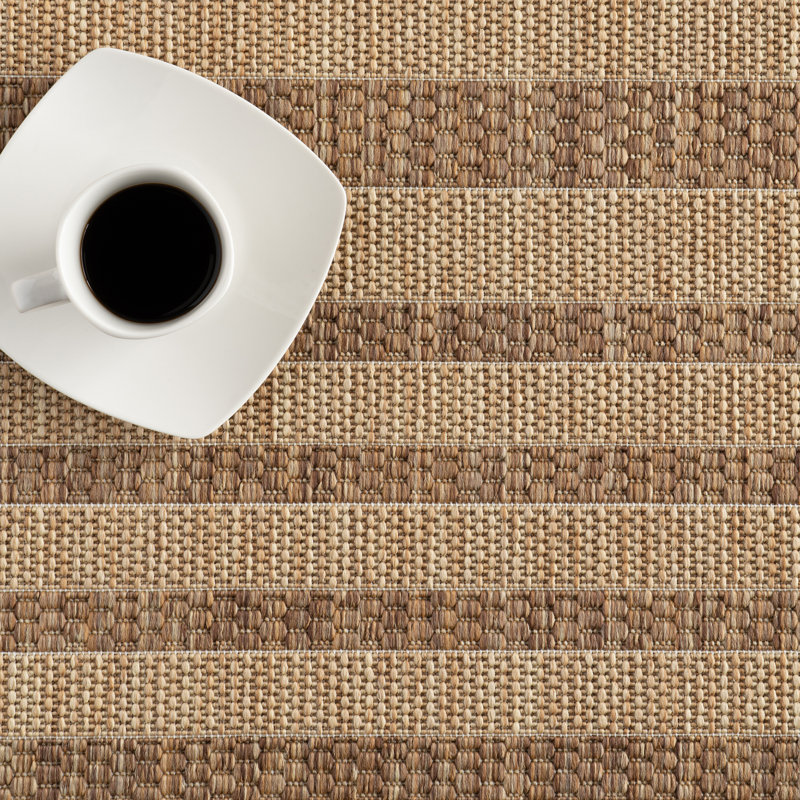 Anilah Striped Indoor/Outdoor Area Rug, Rectangle 4' x 6'