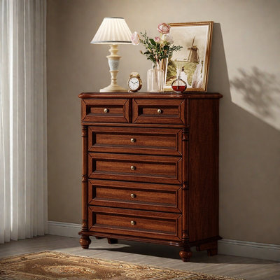 Retro Simple Lacquered Wooden Accent Chests