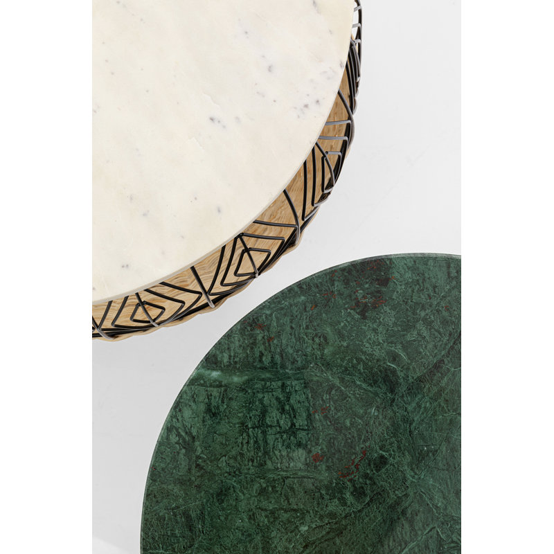 Marble Top Frame End Table