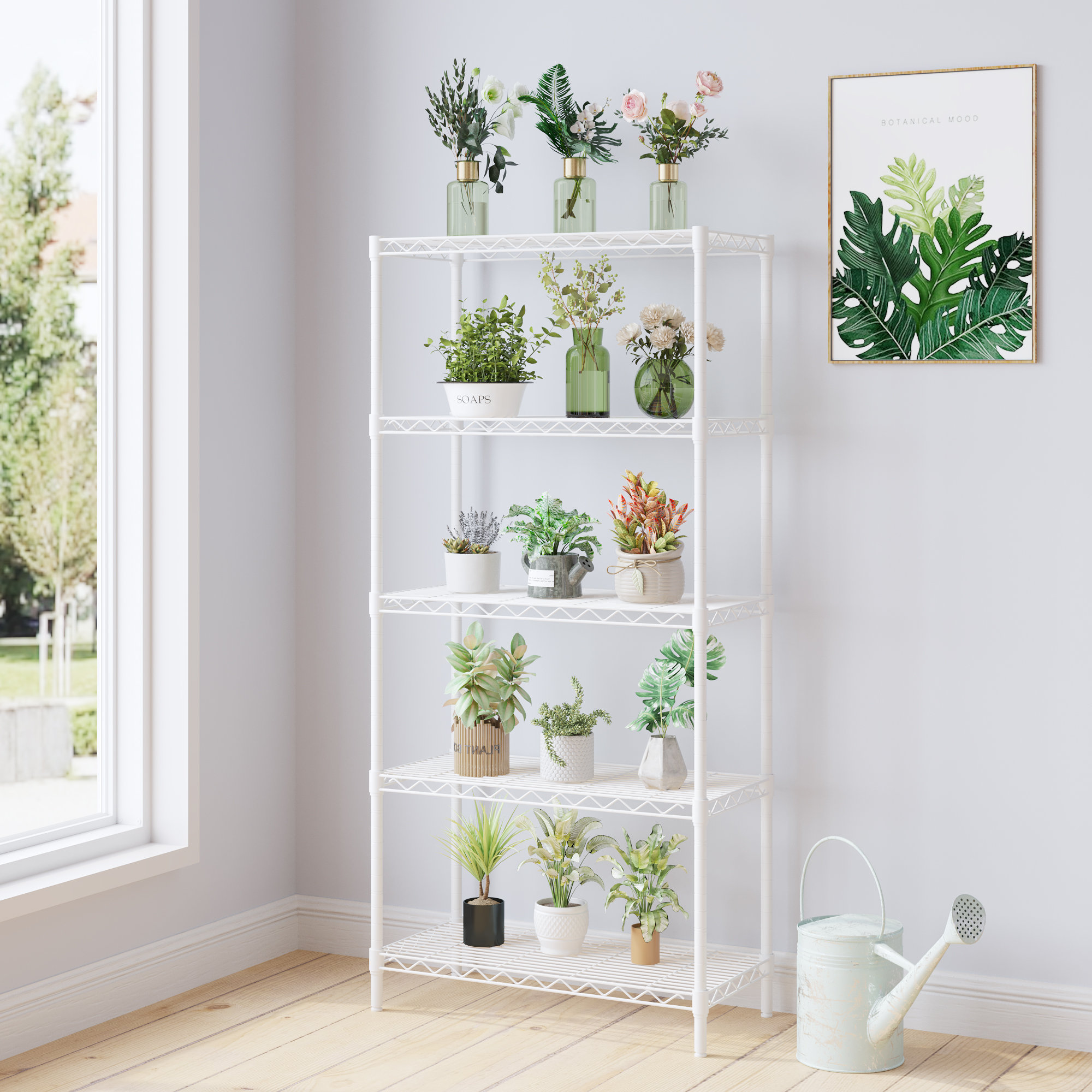 Wayfair Storage Racks Rebrilliant 5 Tier Storage Rack Wire Shelving Unit Storage Shelves ...