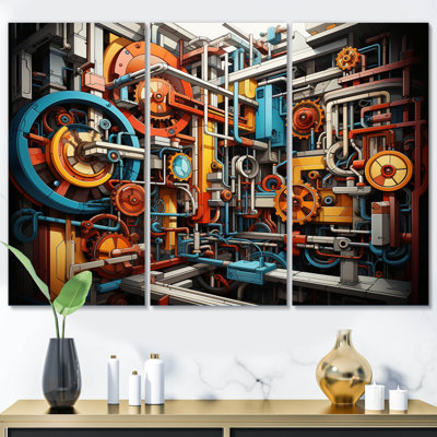 Ensemble de salon Constructivism Industrial Symphony II - Constructivism Wall Art