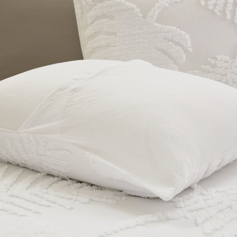 3 pièces en chenille de coton -, édredon imprimé, décor de maison de plage, feuilles d'édredon double / grand, rembourrage, style bord de mer