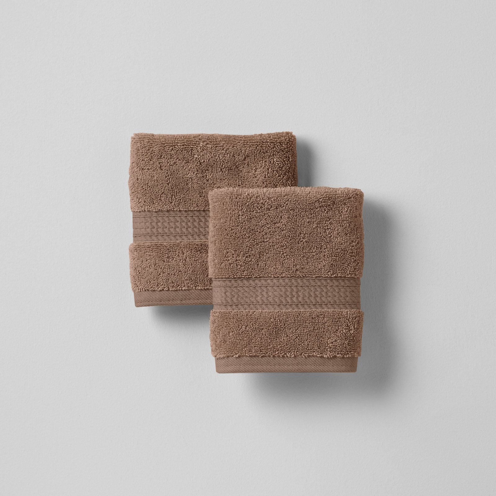 Payten Classic Certified Egyptian Cotton Washcloth, Caramel