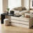 114.56 Inch L Shaped High Gloss Lacquer Desk With 6 Drawers Home Office Corner Workstation