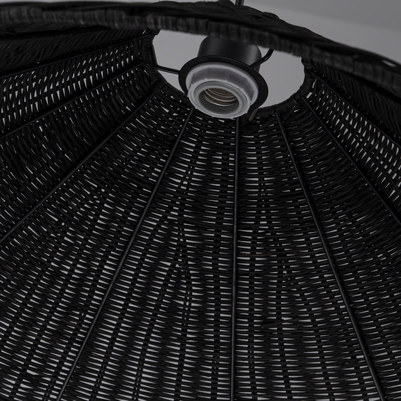 1 - Light Cone Pendant, Matte Black, Black