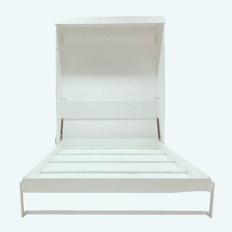  Grand lit escamotable moderne blanc de 65 pouces peu encombrant