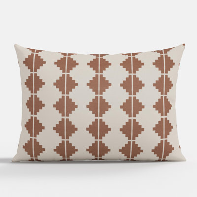 Coussin décoratif d'intérieur en terre cuite aztèque