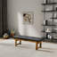 Banc Lucia en similicuir noir