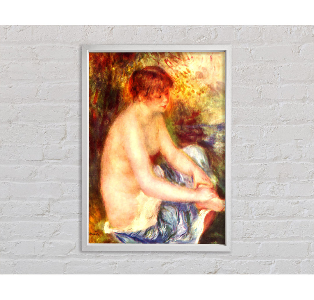 Renoir Nude In Blue - Einzelner Bilderrahmen Kunstdrucke auf Leinwand