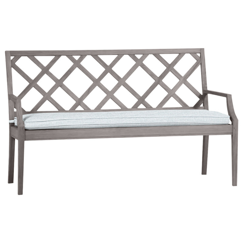 Banc d'extérieur en teck Haley, Huître teck, Welt, Ciel de papier