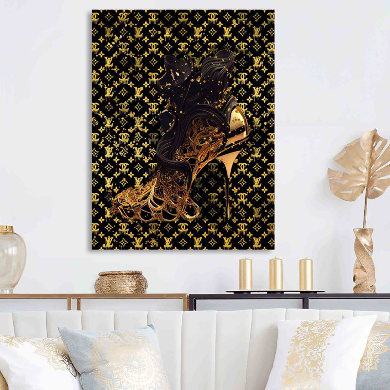Luxury Brand Stiletto Design - reproduction sur toile, H 32 po x l 16 po x P 1 po, Toile tendue