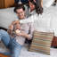 Coussin rayé tracks-663866323