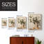 Impression florale rétro Vintage encadrée - bois massif-825260614-825260610
