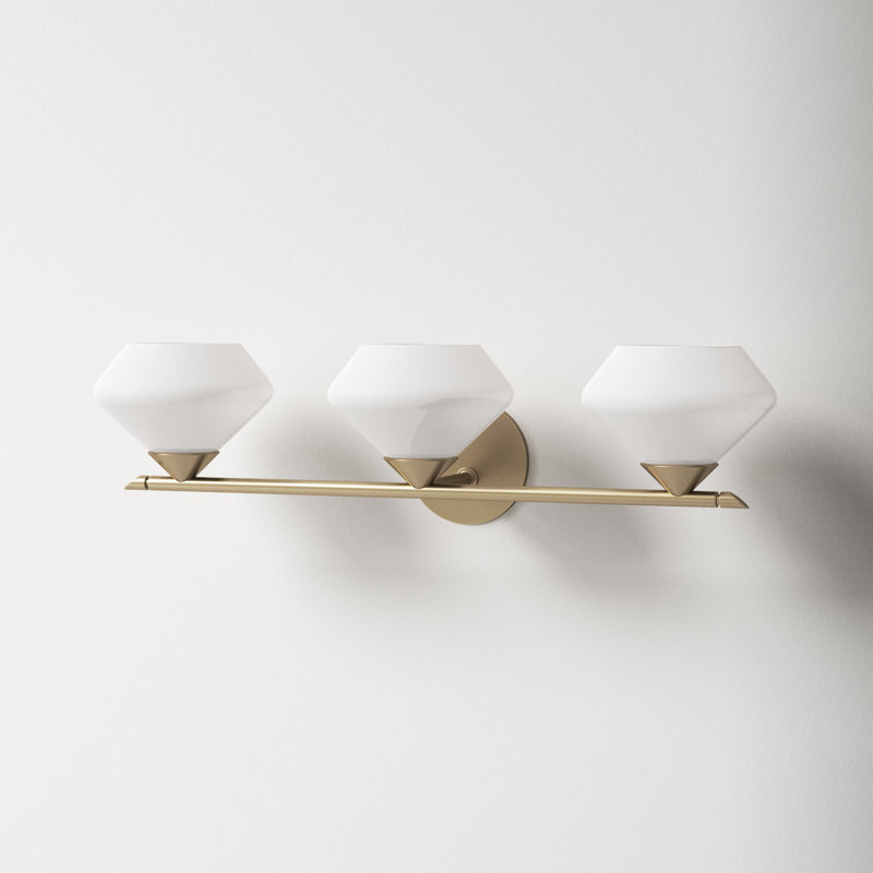 Junius 3 - Light Dimmable Vanity Light, Aged Brass