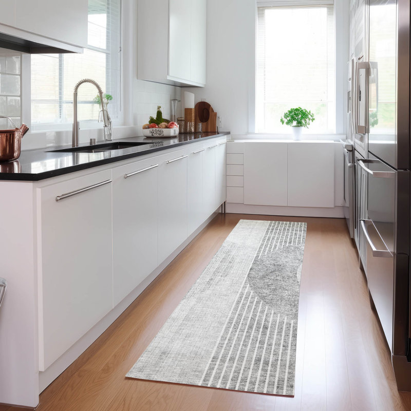 Machine-Washable Stain Resistant Area Rug with Non-Slip Backing, Runner 2'3" x 7'6"