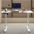 55"×24" Rustic Brown Electric Standing Desk Height Adjustable Desk For Home And Office Computer Table Gaming Desk Modern Lift-Up Desk (Not Include Stools)-495429241-495429242