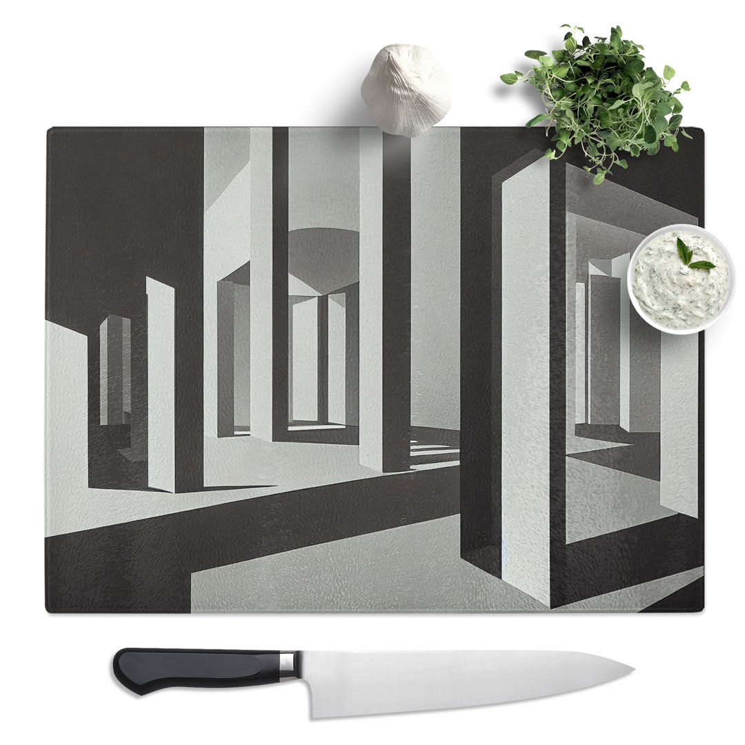 Modern Architecture Vol.4 Abstract  Glass Chopping Board