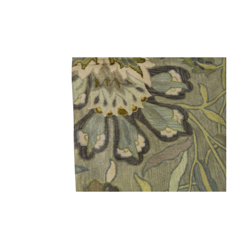Hand-Knotted High-Quality Silver Area Rug