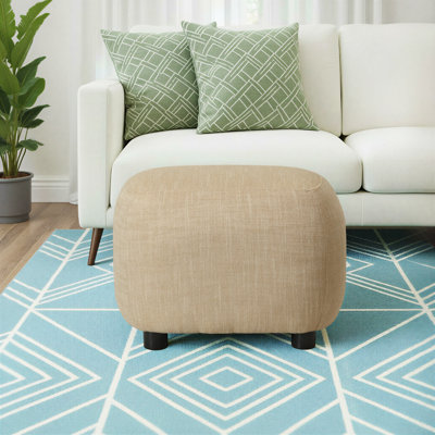 Overstreet 23" Wide Boucle Upholstered Ottoman