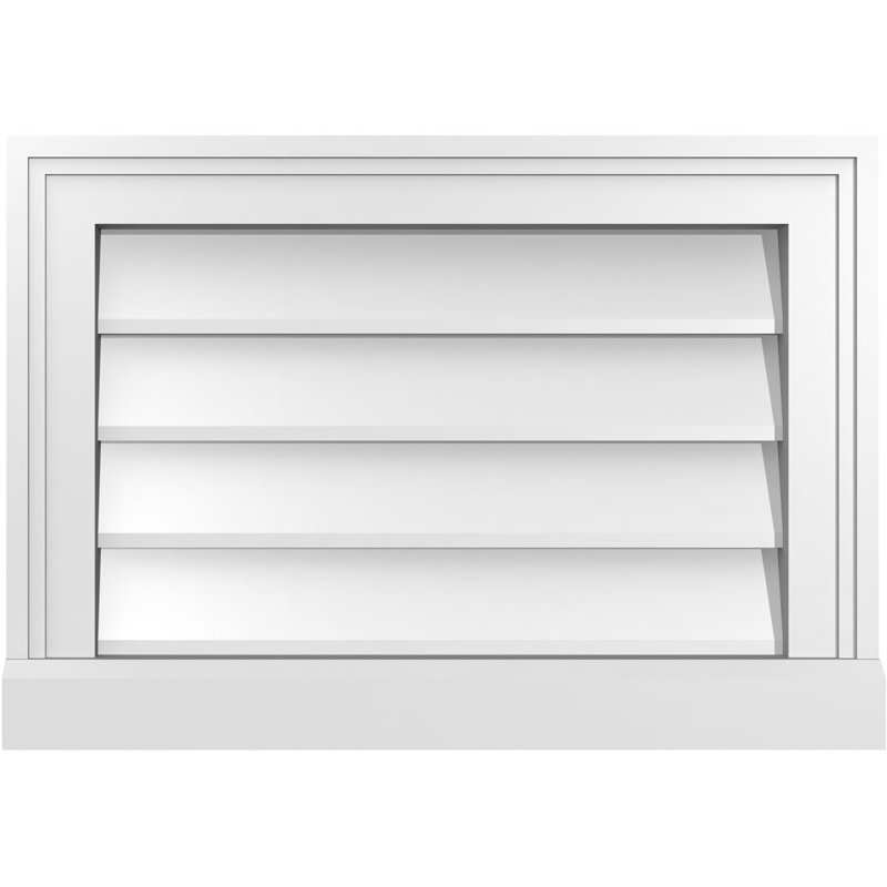 Cadre de seuil Brickmould, brun clair apprêté, H 14 po x l 20 po x P 2 po