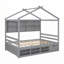 Lit double avec structure de toit-894244581