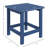Outsunny Adirondack Side Table, Square Patio End Table, Weather Resistant 15" Outdoor HDPE Table for Porch, Pool, Balcony, Blue