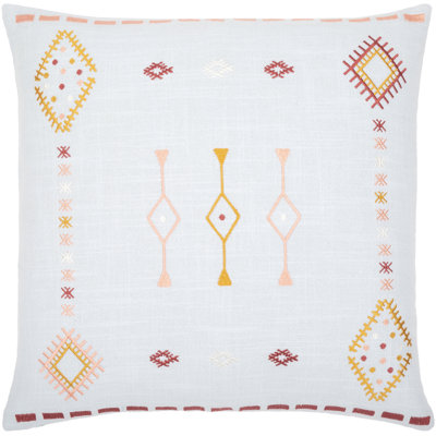 Gwyn Embroidered Cotton Pillow Cover