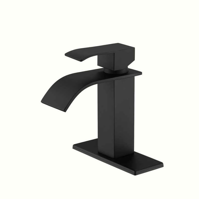Single-Hole Single-handle Bathroom Faucet, Matte Black