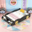 Lit plateforme pleine grandeur en forme de voiture de course avec roulettes, rangement et fabrication robuste-2003449253