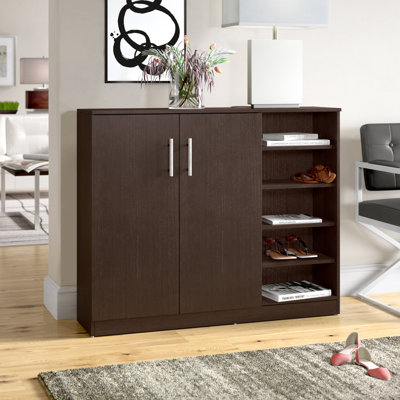 Zachery 15 Pair Shoe Storage Cabinet