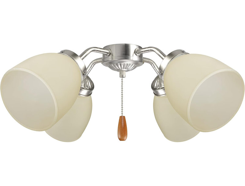 5.5'' H Glass Bell Ceiling Fan Fitter Shade